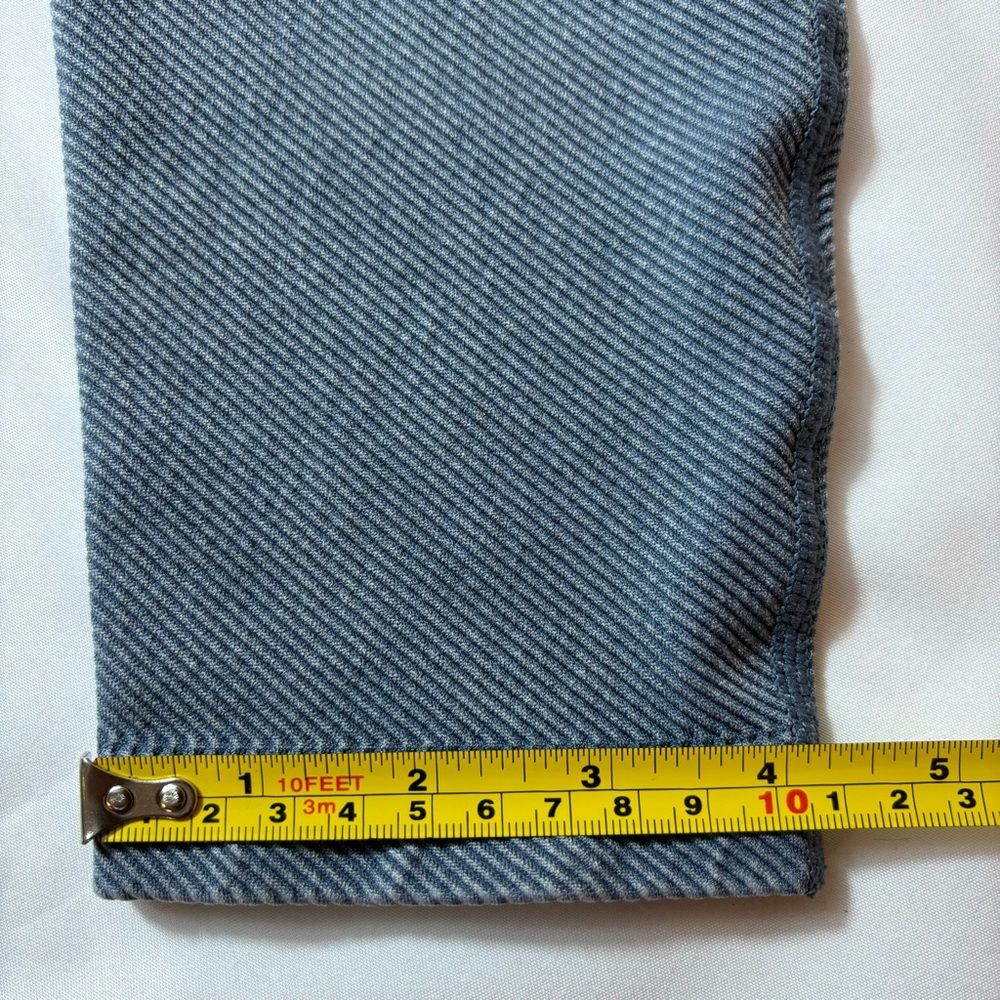 Leggings Hi-Rise Ribbed Stretchy Active Wear Seamless Blue Size Small/Medium - Picture 9 of 11